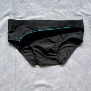 C-IN2 Gray Swim Briefs with Blue/Black Accent